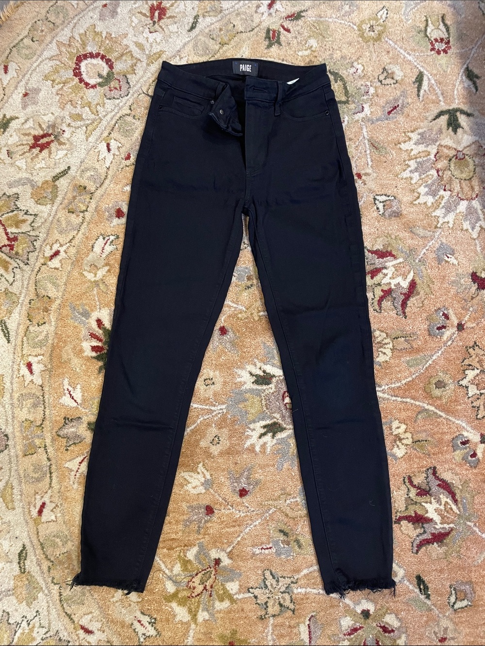 PAIGE Skinny Black High-Rise Jeans